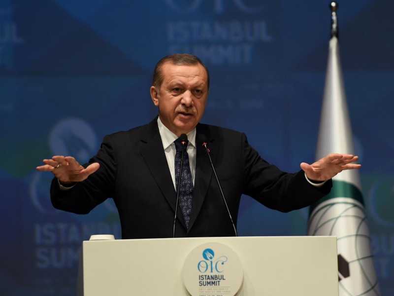 Il presidente turco Recep Tayyip Erdogan (foto LaPresse)