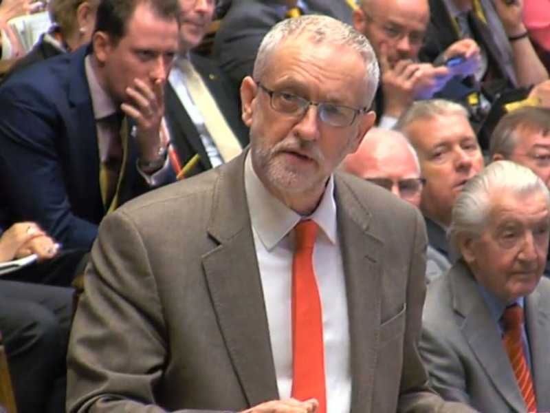 Jeremy Corbyn, numero uno del Labour (foto LaPresse)