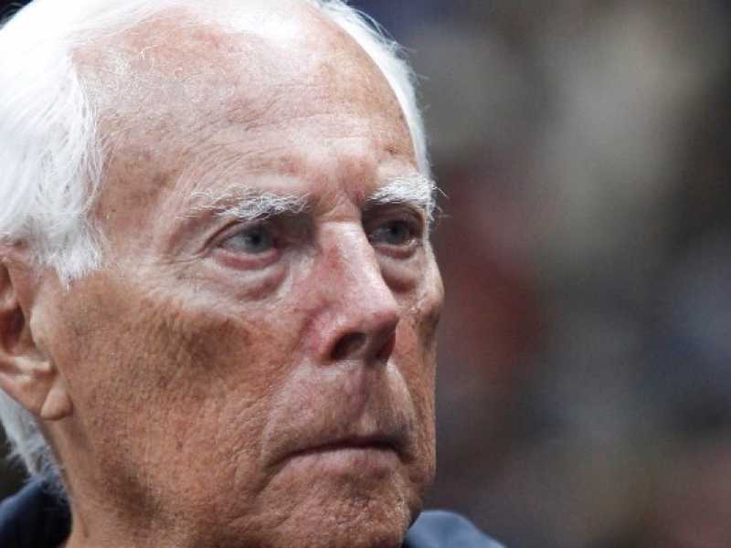 Giorgio Armani (foto LaPresse)