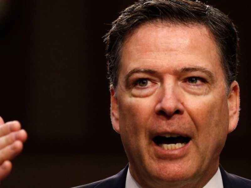 James Comey durante l'audizione di oggi (foto LaPresse)