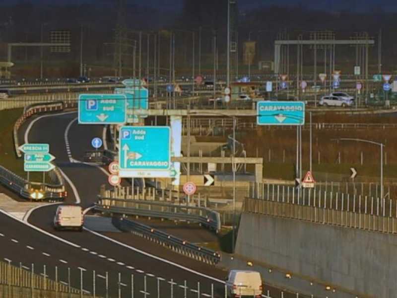 L'autostrada Brebemi (foto LaPresse)
