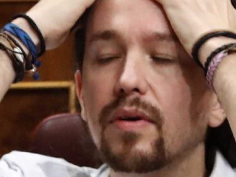 Pablo Iglesias, leader di Podemos (foto LaPresse)