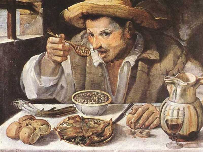 "Il mangiatore di fagioli", di Annibale Carracci 