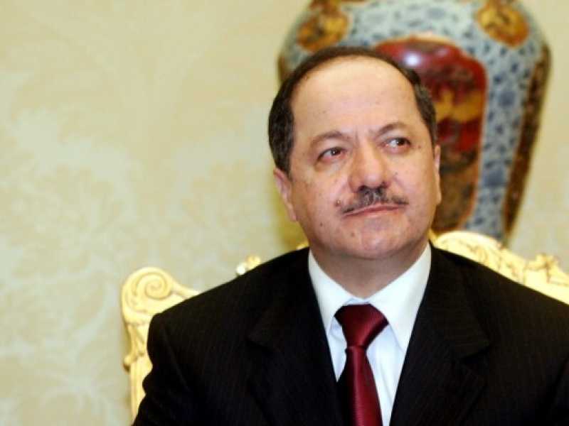 il Presidente della Regione curda dell'Iraq, Massoud Barzani (foto LaPresse)