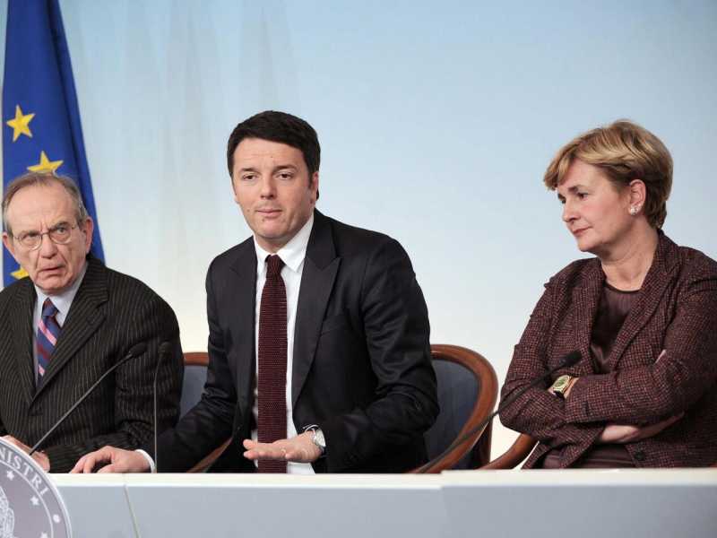 Per Carlo Padoan, Matteo Renzi e Federica Guidi