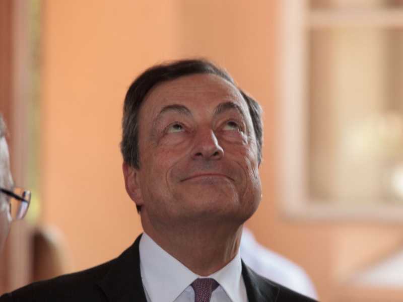 Il presidente della Bce Mario Draghi (foto LaPresse)