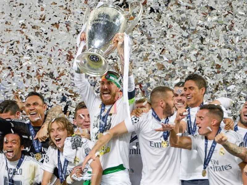 Il Real Madrid vincitore della Champions League 2016 (foto LaPresse)