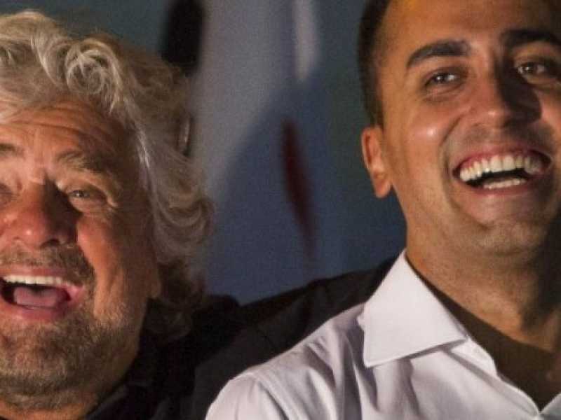 Beppe Grillo e Luigi Di Maio (foto LaPresse)