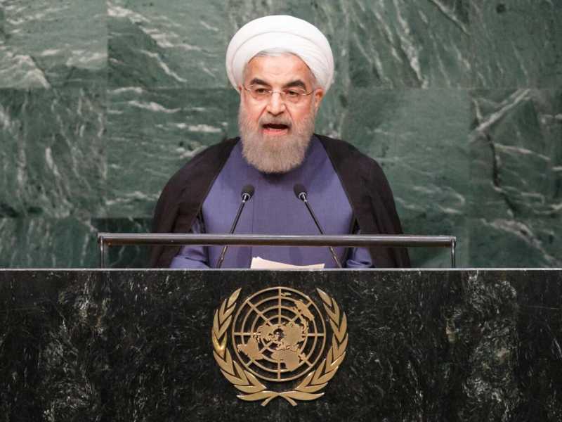 Il presidente iraniano Hassan Rohani (foto LaPresse)