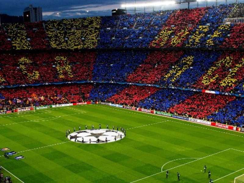Il Camp Nou, lo stadio del Barcellona (foto LaPresse)