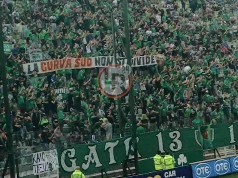 Curva sud e solidarietà greca