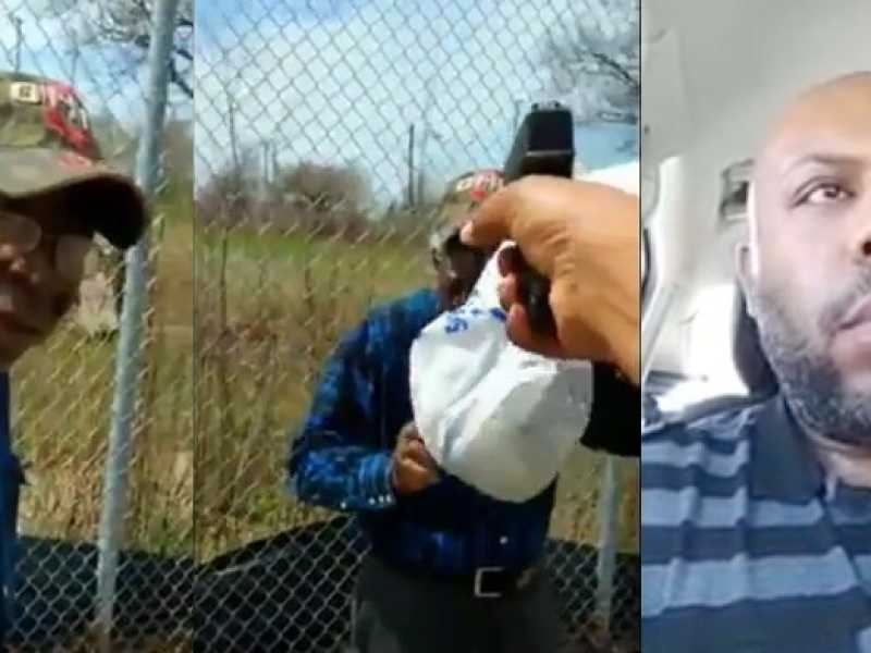 Due frame del video dell'omicidio di Robert Godwin. A destra Steve Stephens