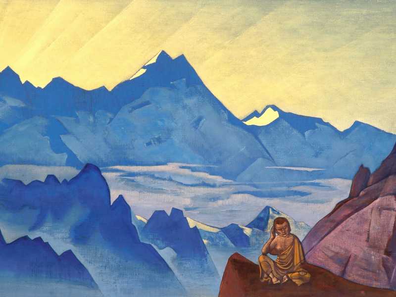 Nicholas Roerich, “Milarepa”, tempera su tela (1925-’26) Nicholas Roerich Museum, New York
