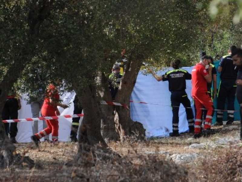 Il luogo dove &egrave; stato ritrovato il corpo di Noemi Durini (foto LaPresse)