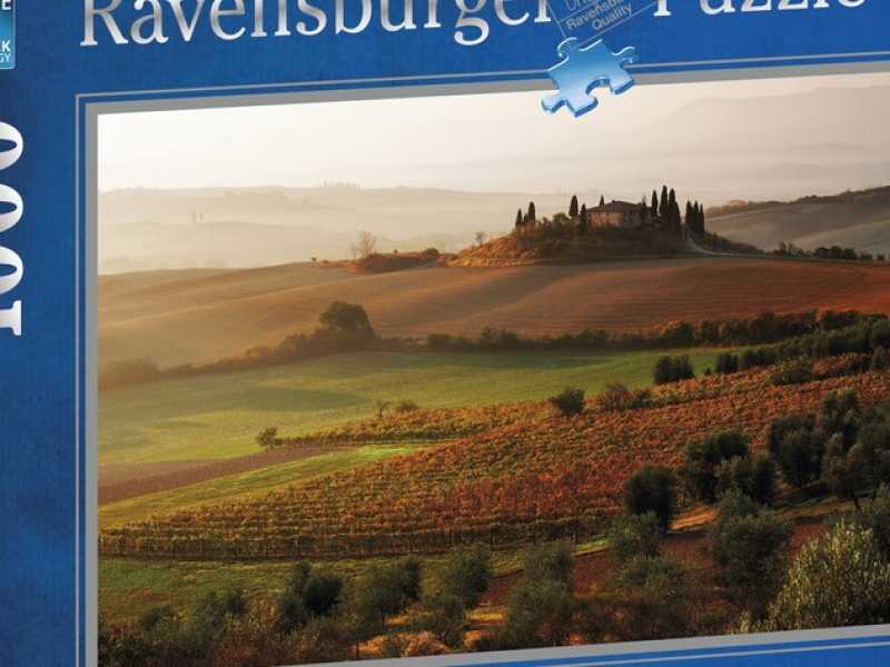 San Quirico d'Orcia nel puzzle Ravensburger (foto via ravensburger.com)