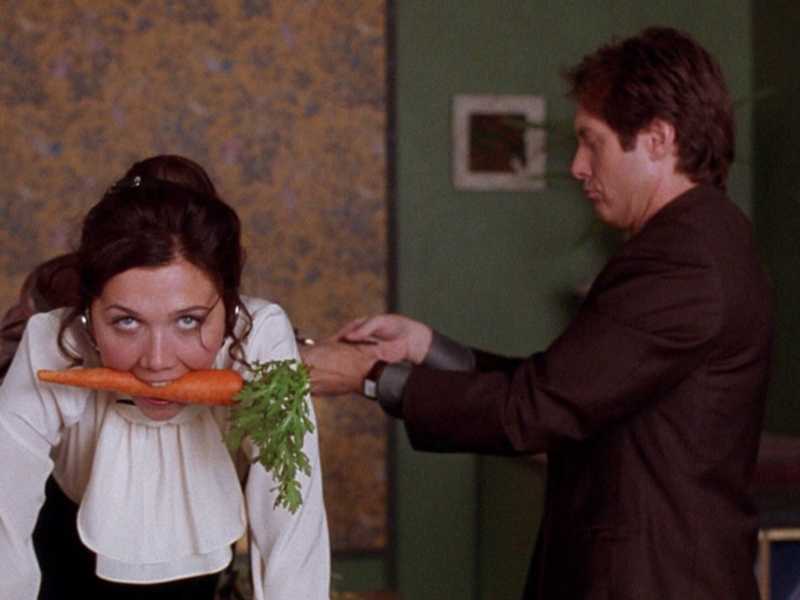 Una scena del film "Secretary"