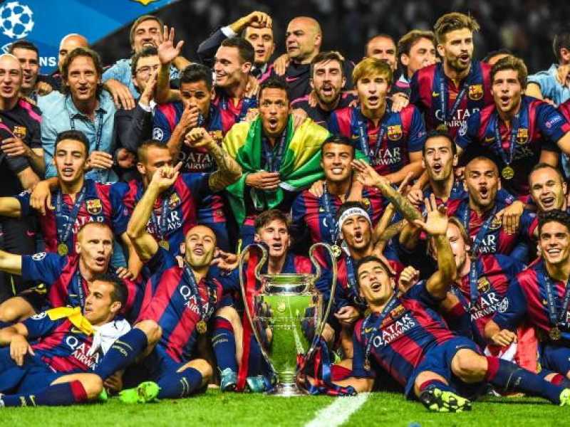 Il Barcellona, l'ultima vincitrice della Champions League