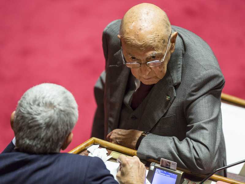 Giorgio Napolitano (foto LaPresse)