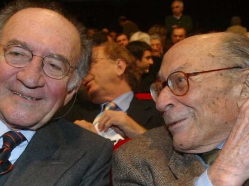  Piero Ottone con Paolo Sylos Labini nel 2003