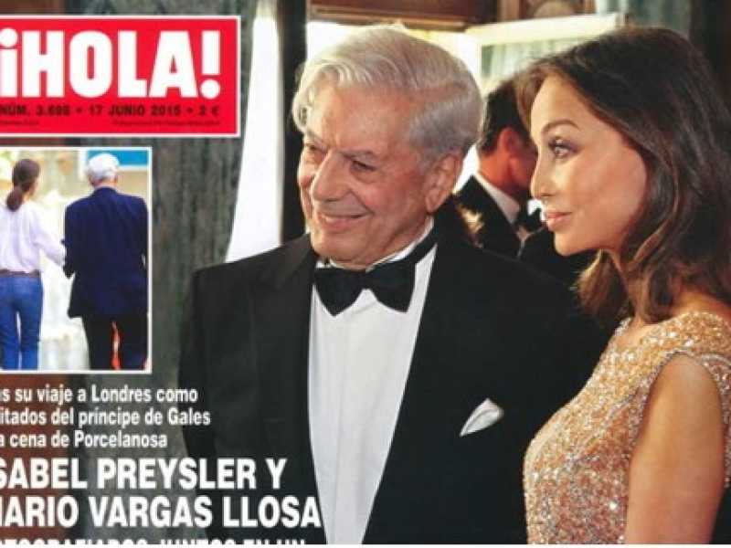 Mario Vargas Llosa con Isabel Preysler