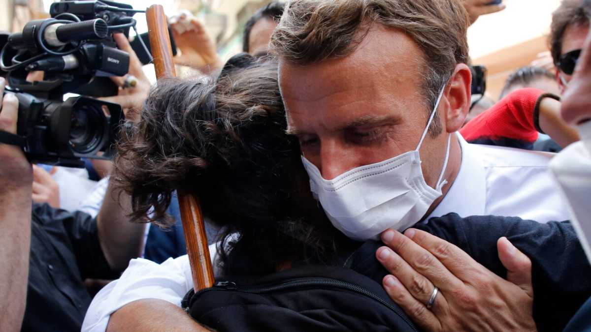 Immagine di Macron il Libanese