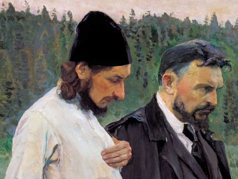 M. Nesterov, Filosofi (Florenskij e Bulgakov), 1917 (foto Wikimedia Commons)