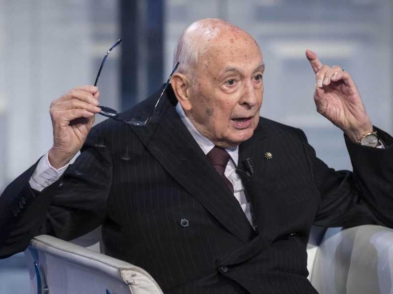 Giorgio Napolitano ospite a "Porta a Porta"
