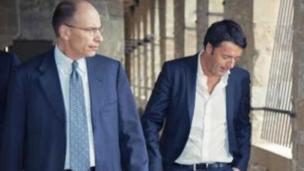 Immagine di Renzi e Letta, termini di una sfida