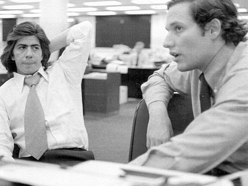 Due degli uomini del Watergate, lo scandalo scoperto dal Washington Post che costò a Richard Nixon la presidenza degli Stati Uniti: Carl Bernstein e Bob Woodward.