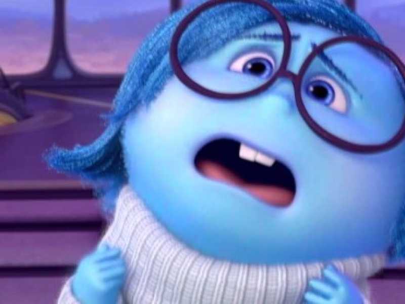 Tristezza, uno dei personaggi protagonisti del film animato Disney - Pixar "Inside Out"