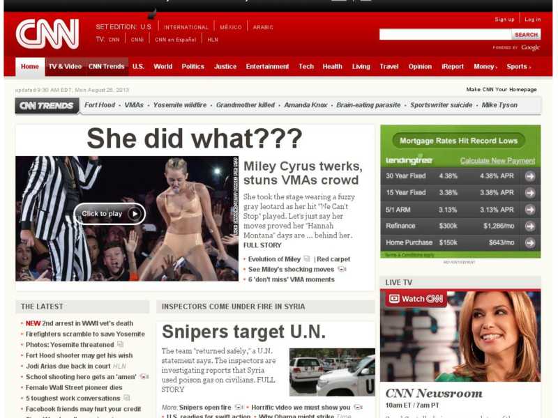Finto editoriale svela una Cnn preda della sindrome da clic a ogni costo