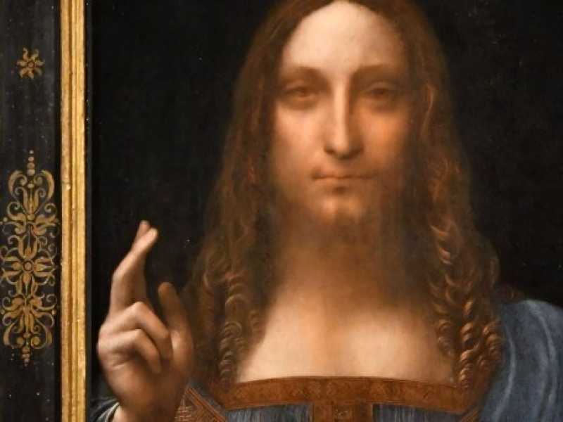 "Salvator Mundi", attribuito a Leonardo e venduto da Christie's per 450 milioni (foto LaPresse)