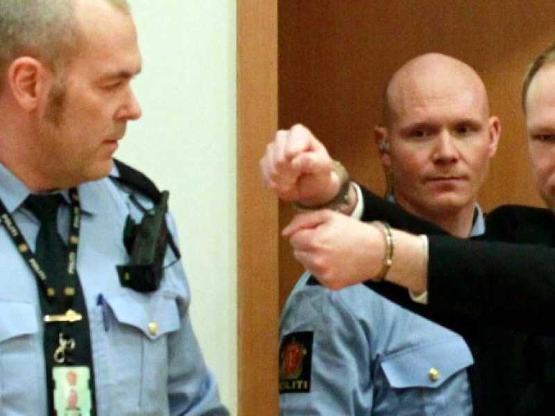 Anders Behring Breivik (foto LaPresse)