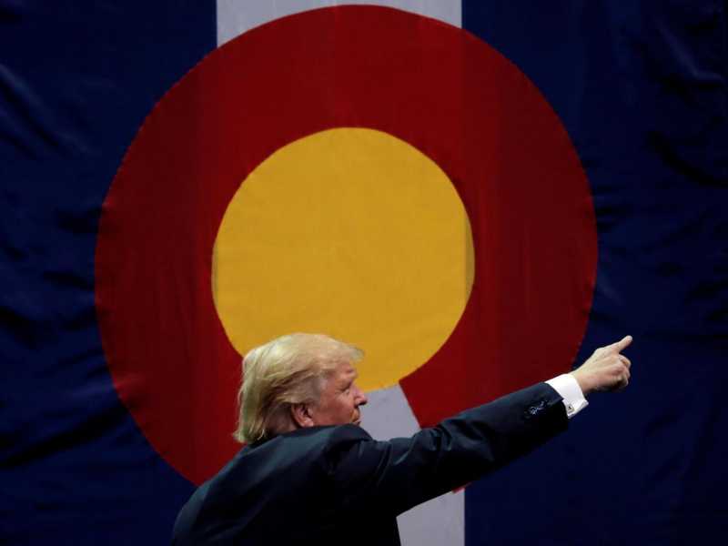 Donald Trump prosegue la sua campagna elettorale in Colorado (foto LaPresse)