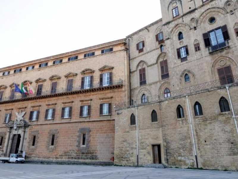 Palermo, palazzo dei Normanni, sede dell'Assemblea regionale siciliana (LaPresse)