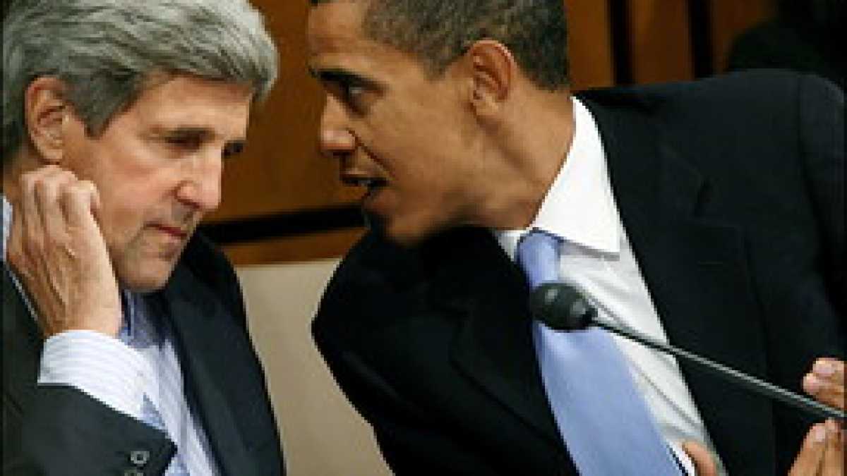 Immagine di Obama aggiunge Kerry nel suo disegno realista e rétro per la sicurezza