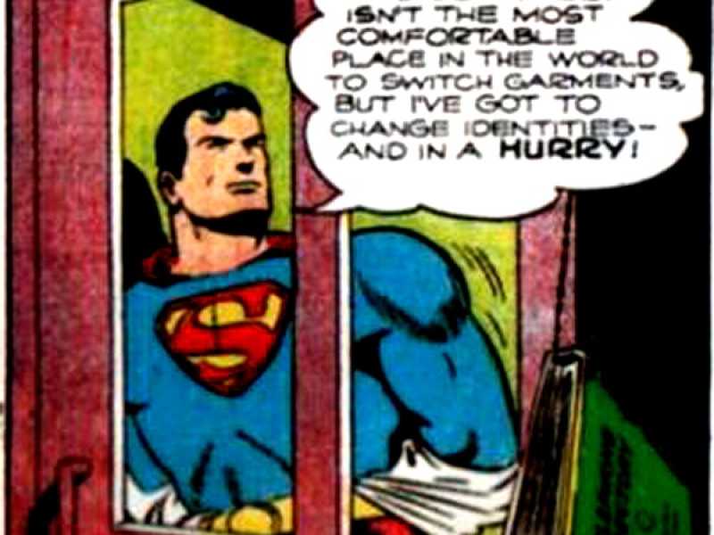 Come fa Superman a cambiarsi ora che non ci sono più cabine telefoniche