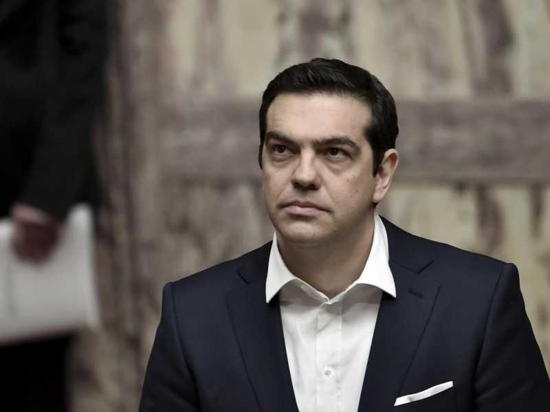 Il premier greco Alexis Tsipras (foto LaPresse)