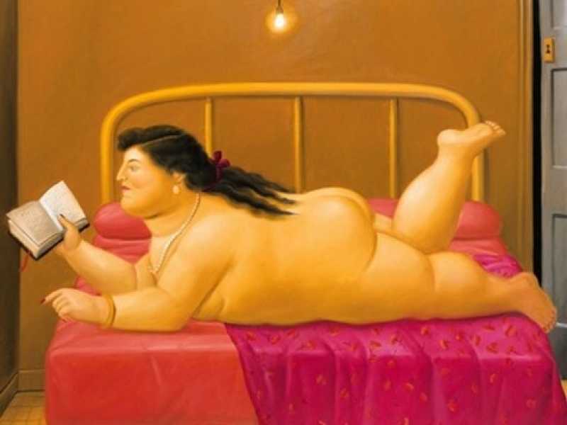 Fernando Botero, "Donna che legge"