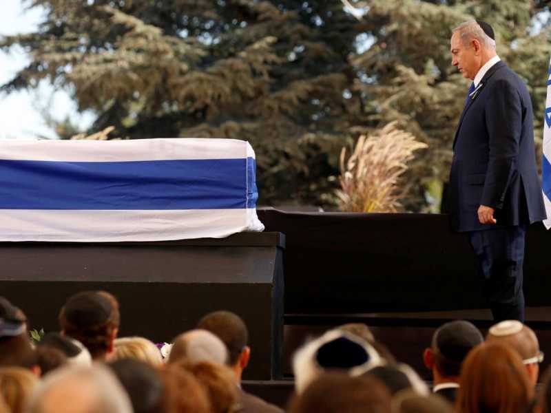 Gerusalemme, funerali di Shimon Peres (foto LaPresse)