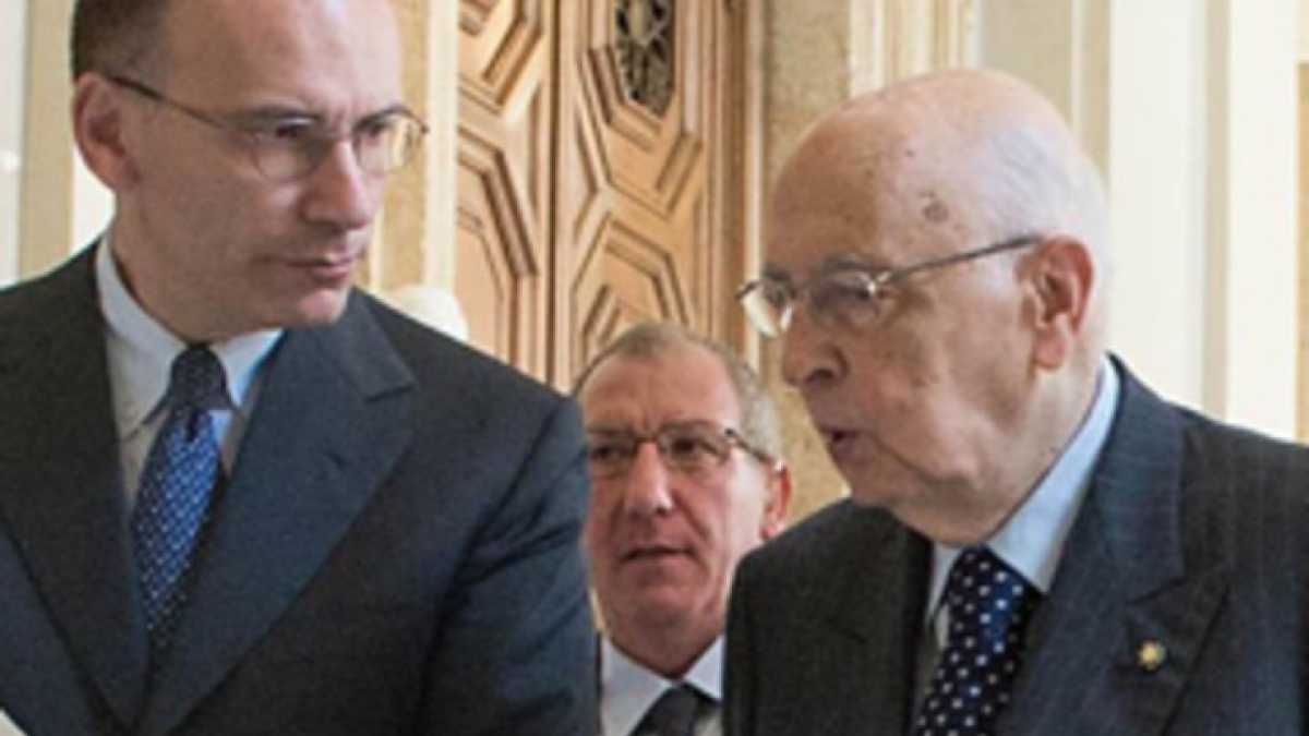Immagine di Patto di coalizione, Letta riferisce a Napolitano