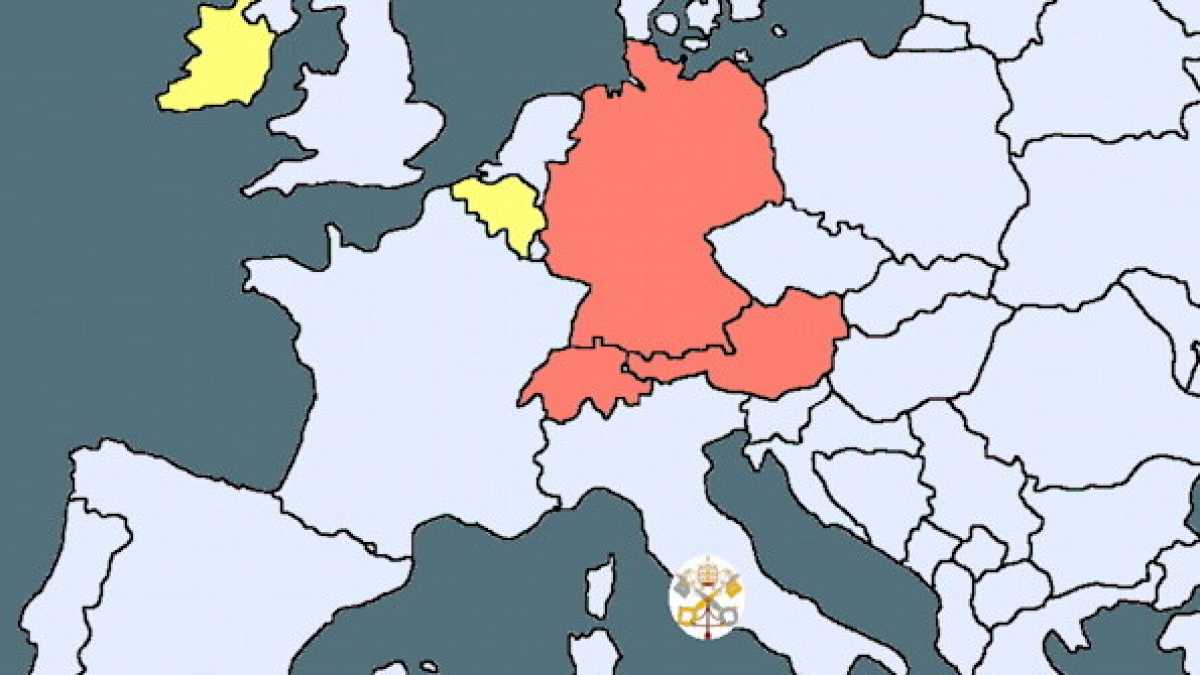 Immagine di Mappa della chiesa ribelle contro Benedetto XVI