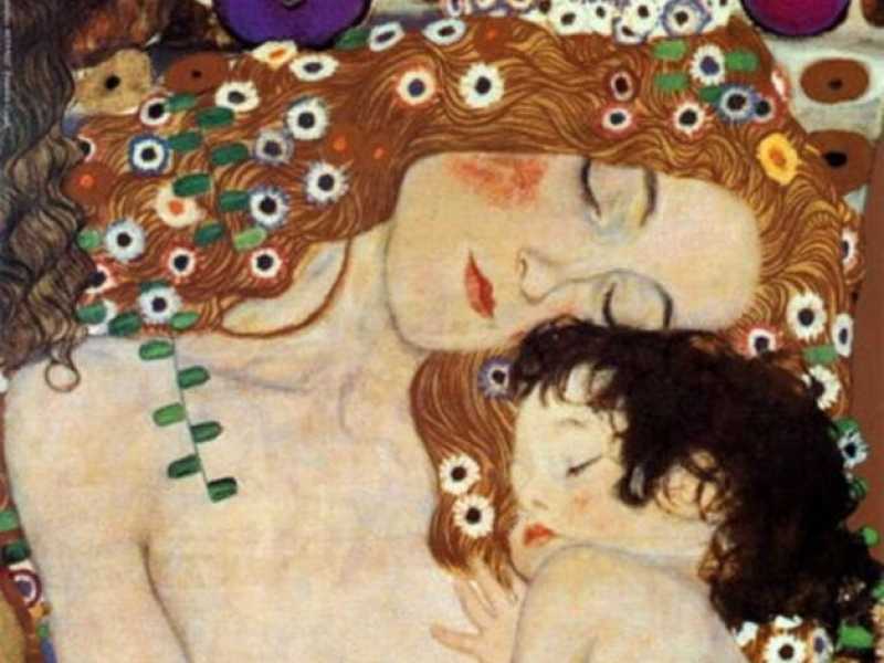 Dettaglio di un'opera di Klimt