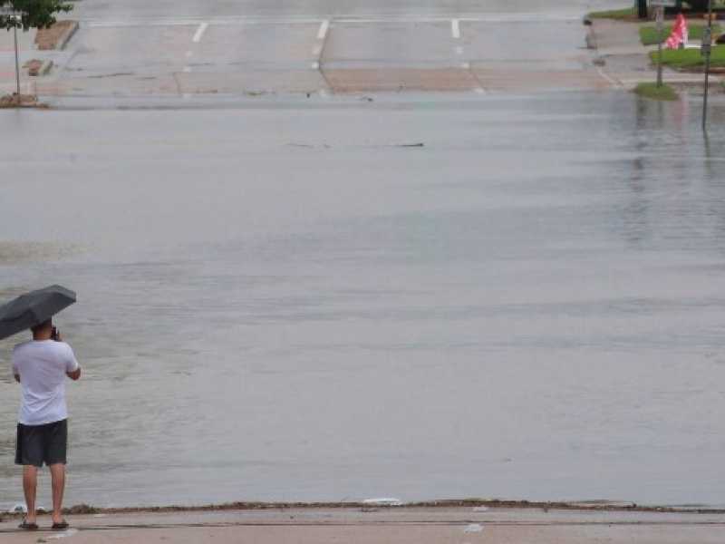 L'ragano Harvey arriva in Texas (foto LaPresse)
