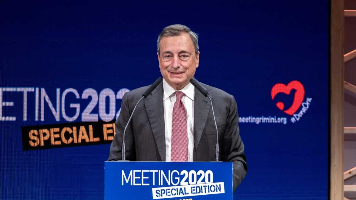 Immagine di Il gran bel discorso di Mario Draghi al meeting di Rimini