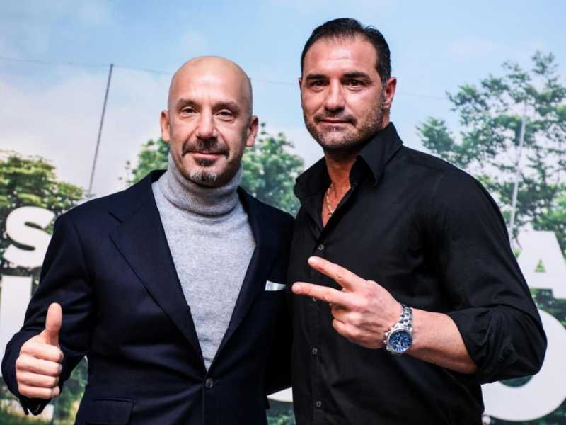 Gianluca Vialli e Lorenzo Amoruso