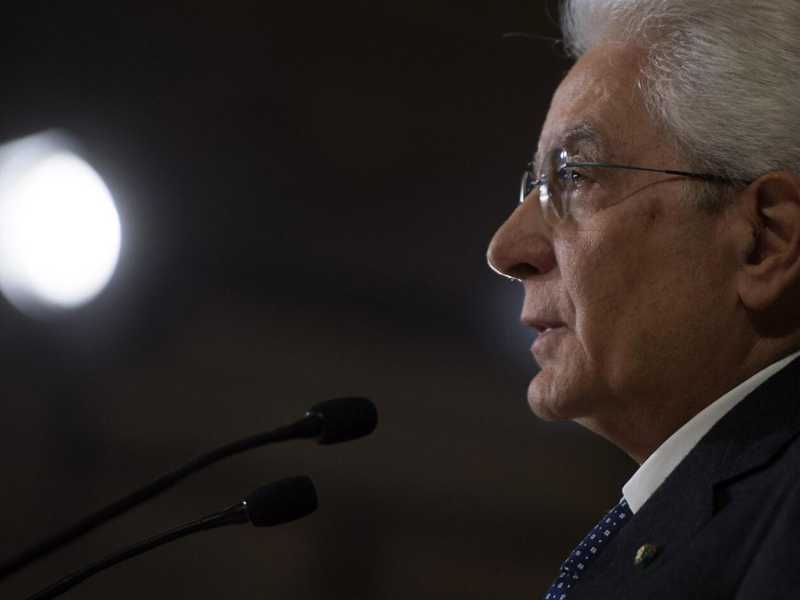 Il presidente della Repubblica Sergio Mattarella (foto LaPresse)