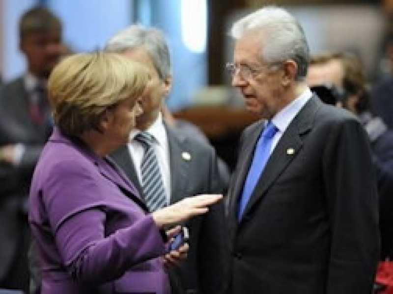 La sintonia manifesta tra Monti e Merkel non sconfigge Lady Spread