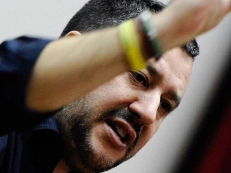 Salvini a Palermo interviene a convegno sulla Sicilia (foto LaPresse)