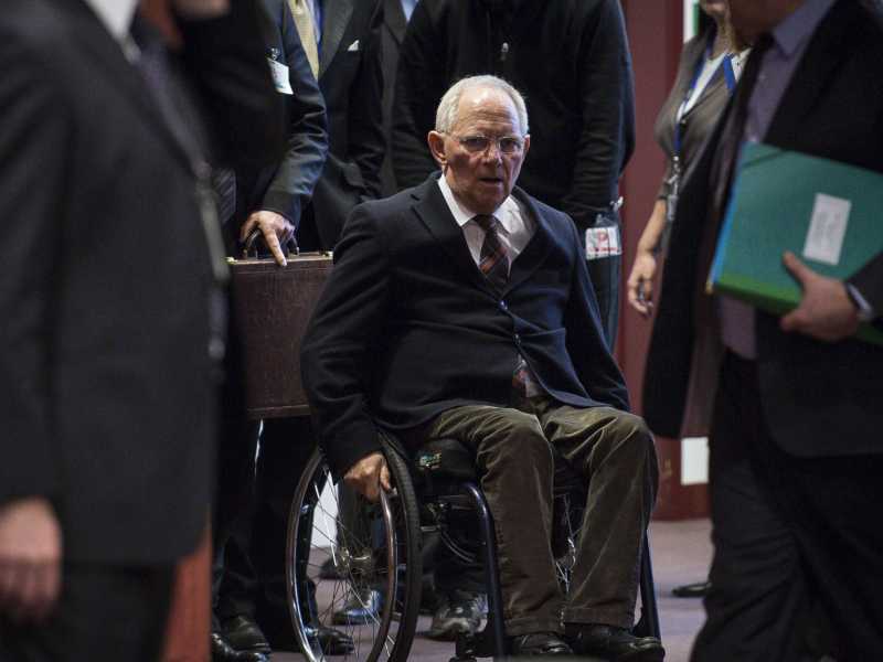 Il ministro delle Finanze tedesco, Wolfgang Sch&auml;uble (foto LaPresse)